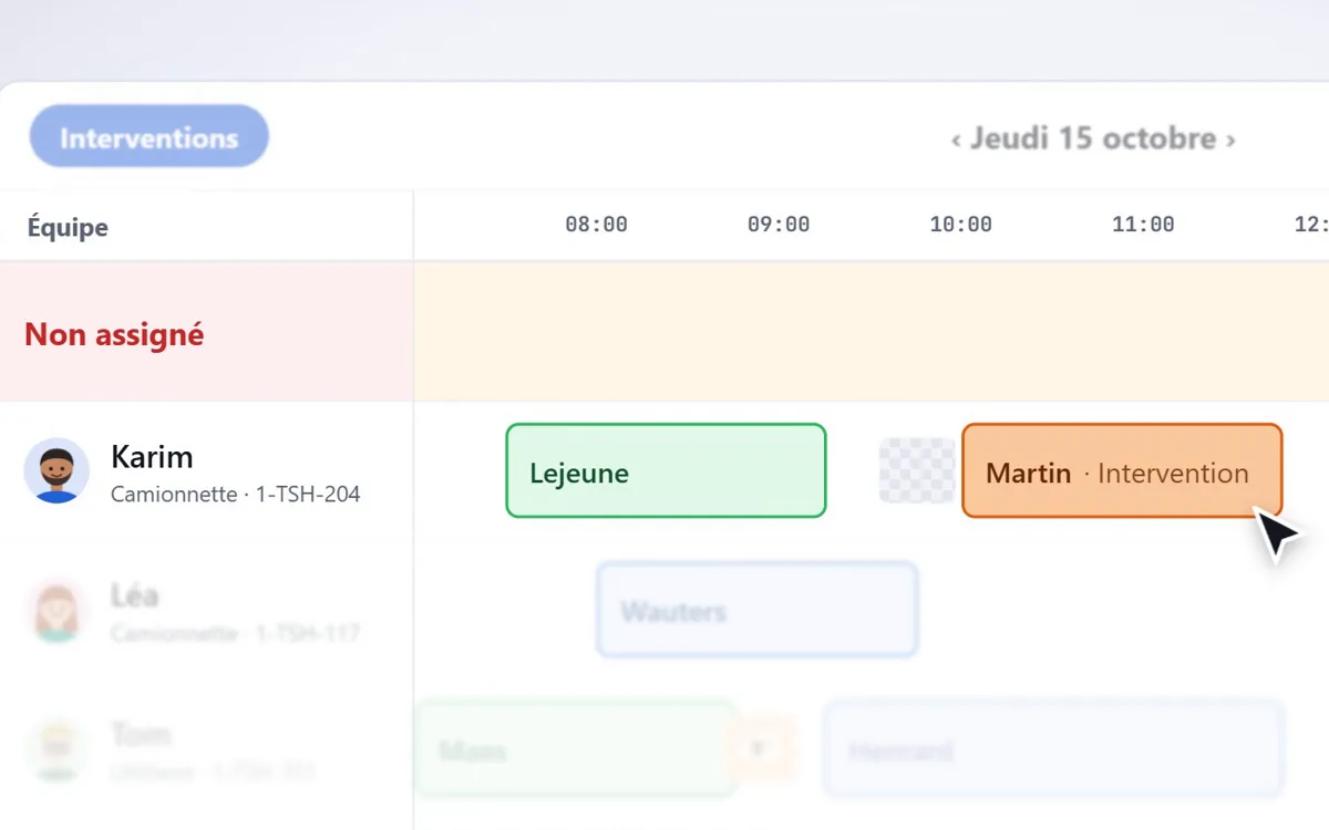 Le planning TimeShifter : une mission glissée sur la ligne de Karim